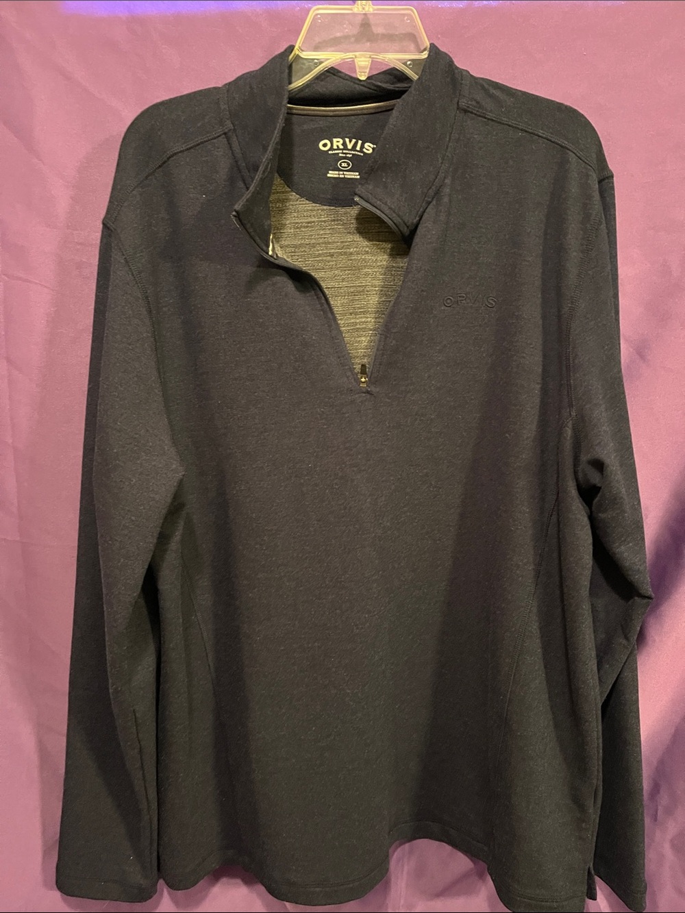 Orvis Black Half-Zip Pullover